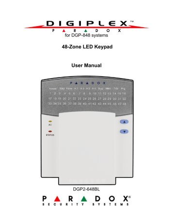 Digiplex DGP2-648 : User Manual - SecurTek