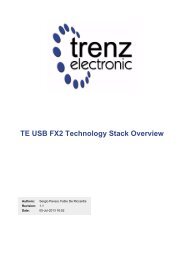 Trenz Electronic USB FX2 Technology Stack Overview