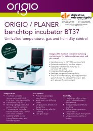 ORIGIO / PLANER benchtop incubator BT37