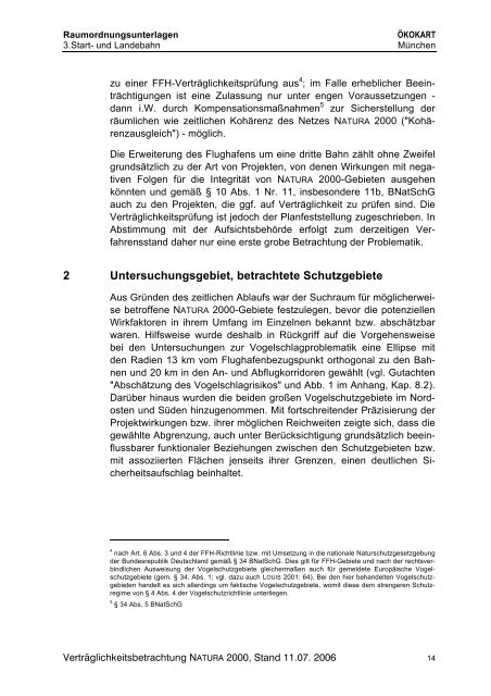 Verträglichkeitsbetrachtung NATURA 2000 - Deutscher ...