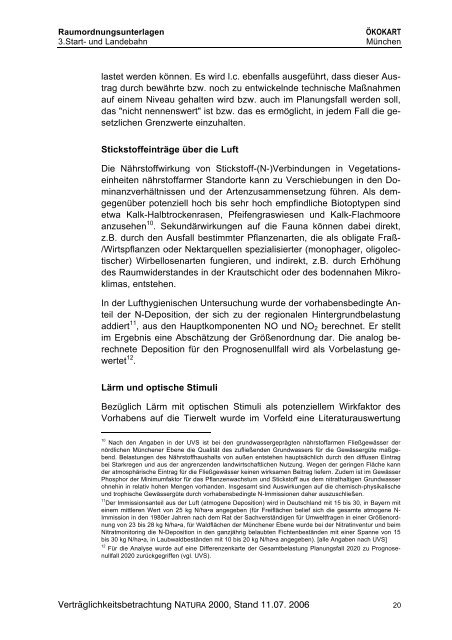 Verträglichkeitsbetrachtung NATURA 2000 - Deutscher ...