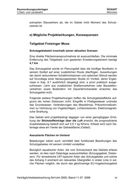 Verträglichkeitsbetrachtung NATURA 2000 - Deutscher ...