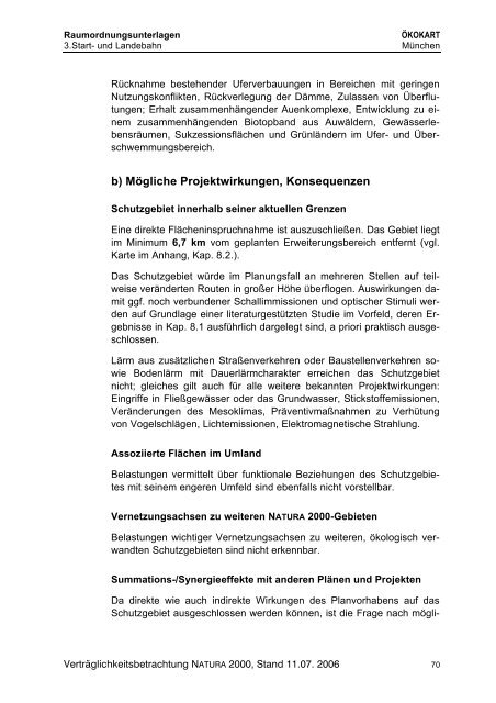 Verträglichkeitsbetrachtung NATURA 2000 - Deutscher ...