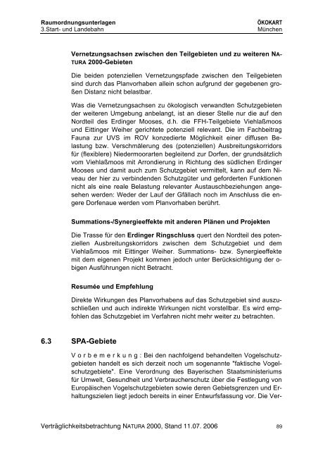 Verträglichkeitsbetrachtung NATURA 2000 - Deutscher ...