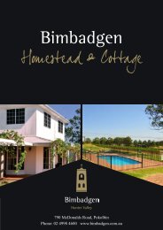 to download a photo album of the Bimbadgen Accommodation