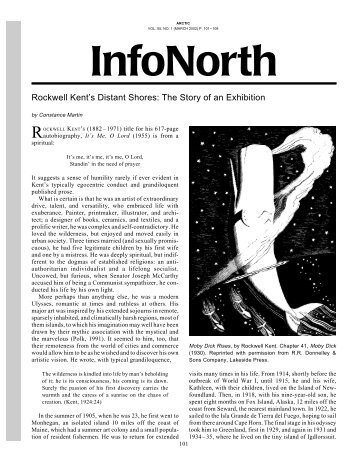 InfoNorth - AINA Publications Server - University of Calgary