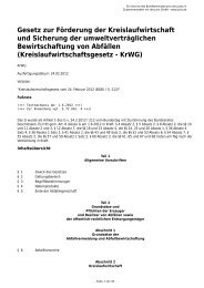 Kreislaufwirtschaftsgesetz - KrWG - BMU