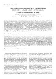 EFFET SUPPRESSIF DE CINQ EXTRAITS DE COMPOST VIS Ã VIS ...