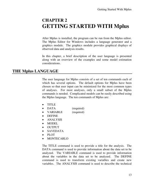 Mplus Users Guide v6.. - Muthén & Muthén