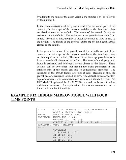 Mplus Users Guide v6.. - Muthén & Muthén