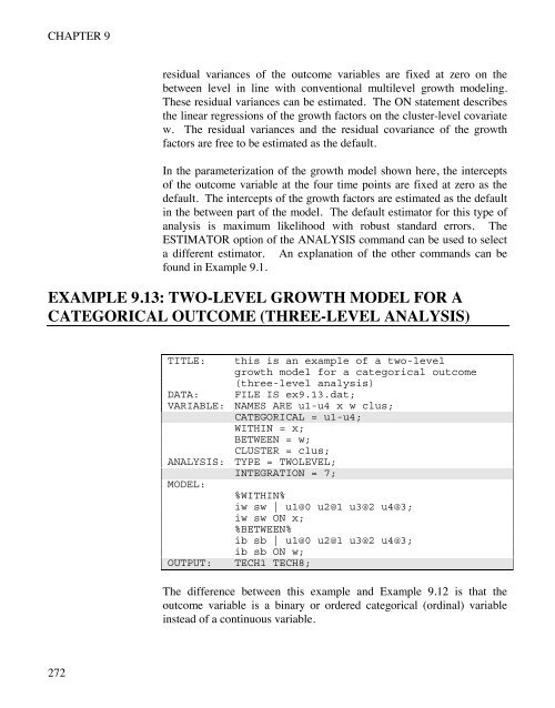 Mplus Users Guide v6.. - Muthén & Muthén