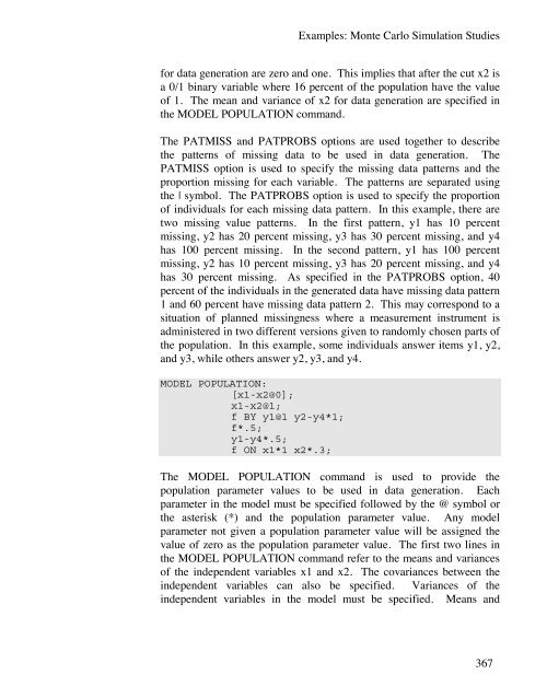 Mplus Users Guide v6.. - Muthén & Muthén