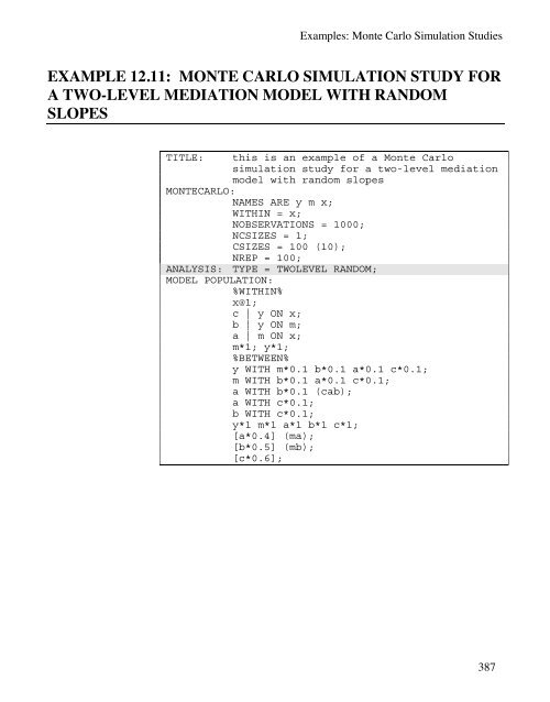 Mplus Users Guide v6.. - Muthén & Muthén