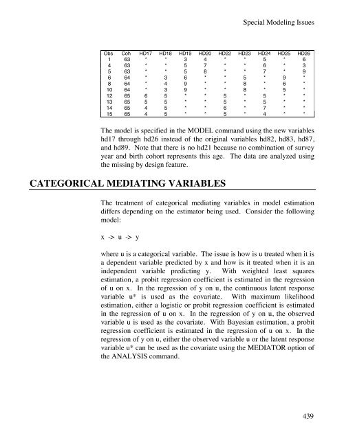 Mplus Users Guide v6.. - Muthén & Muthén