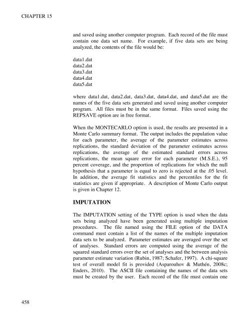 Mplus Users Guide v6.. - Muthén & Muthén