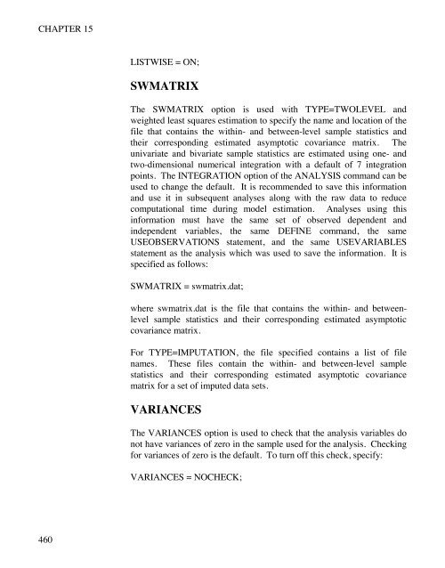 Mplus Users Guide v6.. - Muthén & Muthén