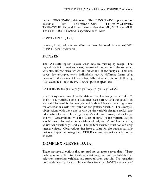 Mplus Users Guide v6.. - Muthén & Muthén