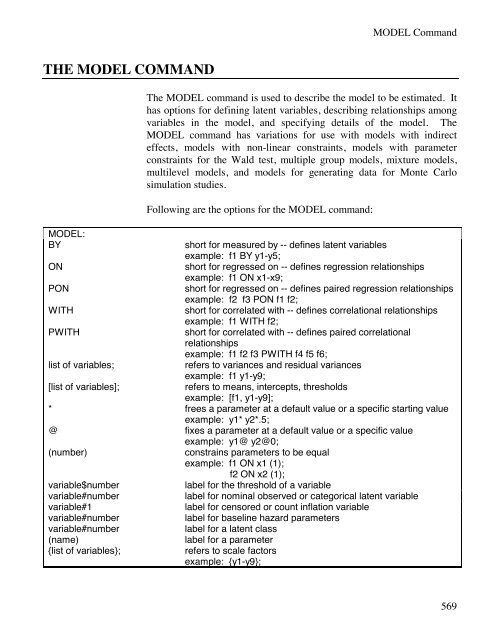 Mplus Users Guide v6.. - Muthén & Muthén