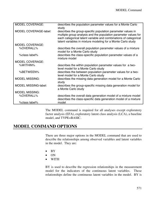 Mplus Users Guide v6.. - Muthén & Muthén