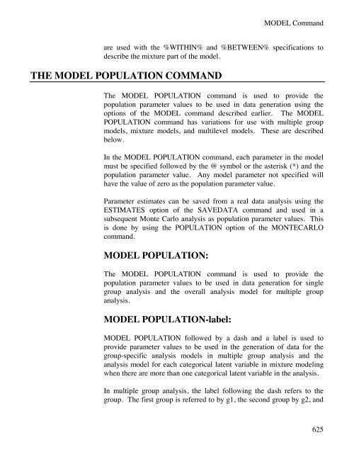 Mplus Users Guide v6.. - Muthén & Muthén