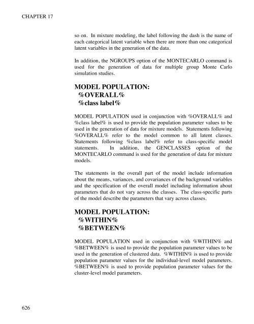 Mplus Users Guide v6.. - Muthén & Muthén