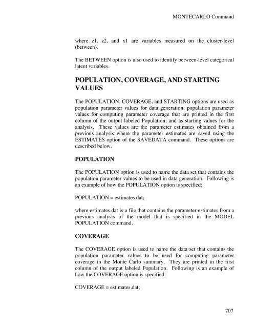 Mplus Users Guide v6.. - Muthén & Muthén