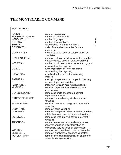 Mplus Users Guide v6.. - Muthén & Muthén