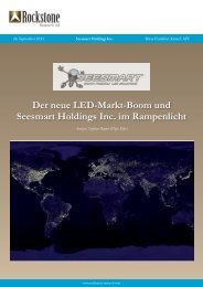 Seesmart Holdings Inc. - More.de AG