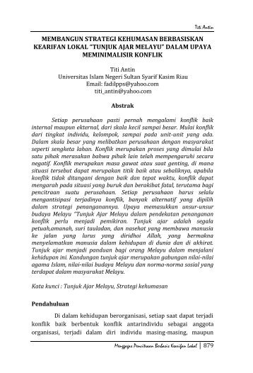 tunjuk ajar melayu - S1 Ilmu Komunikasi UNSOED