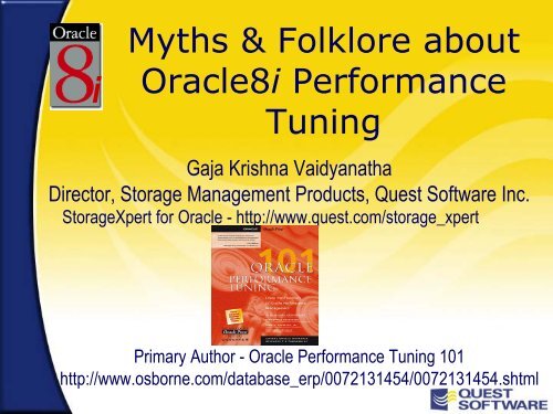 Oracle8i - Quest Software