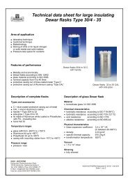 Large Insulating Dewar Flasks Type 30/4 - KGW Isotherm