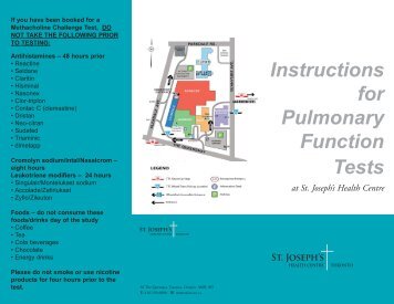 Pulmonary Function Test Intstructions - St. Joseph's Health Centre ...