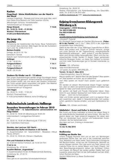 MITTEILUNGSBLATT der Verwaltungsgemeinschaft - Wonfurt