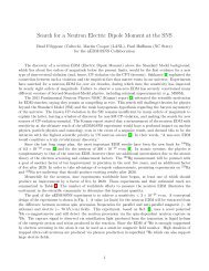 Search for a Neutron Electric Dipole Moment at the SNS