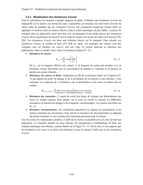 etude theorique et experimentale du transport electronique ... - Ief