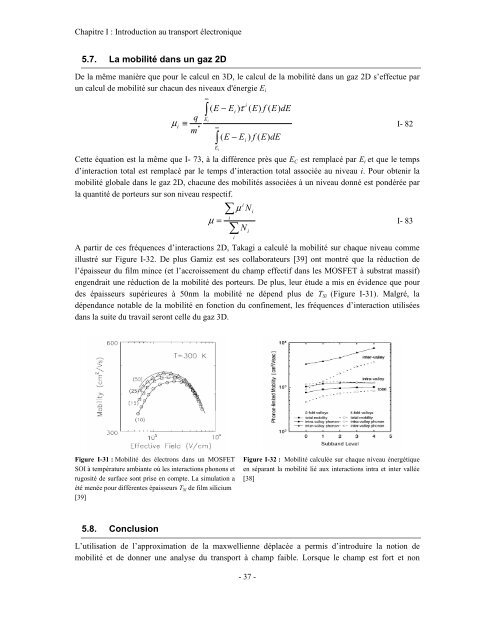 etude theorique et experimentale du transport electronique ... - Ief