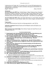 Protokoll der Gemeinderatssitzung vom 12. November 2010