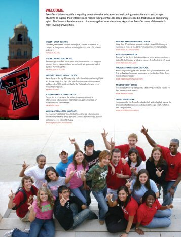 Campus Map - Undergraduate Admissions - Texas Tech University