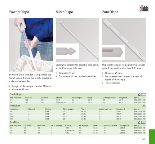 Catalogue 2013 - BÃ¼rkle GmbH