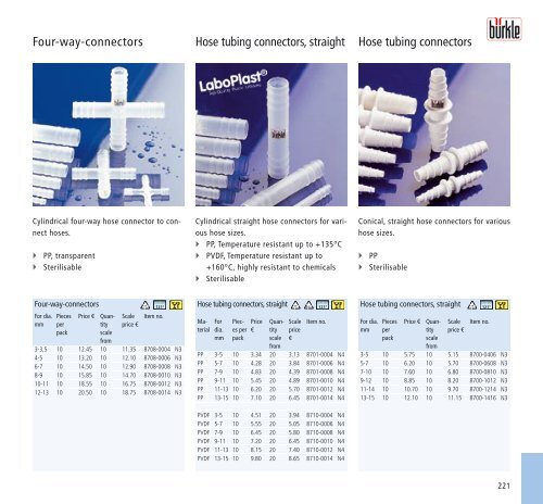 Catalogue 2013 - BÃ¼rkle GmbH