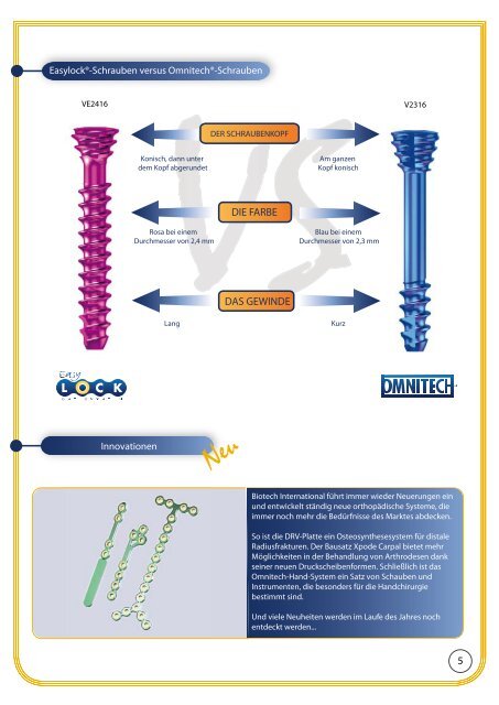 PRODUKTKATALOG - Biotech ortho