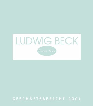 GeschÃ¤ftsbericht 2001 - Ludwig Beck