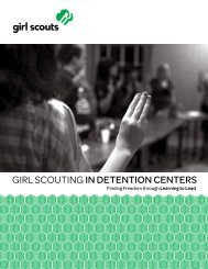 GS in Detention Centers - Learning to Lead - Girl Scouts of the USA