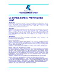 Product Data Sheet UVGS - Coates Screen