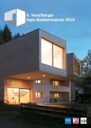 6. Vorarlberger Hypo-Bauherrenpreis 2010