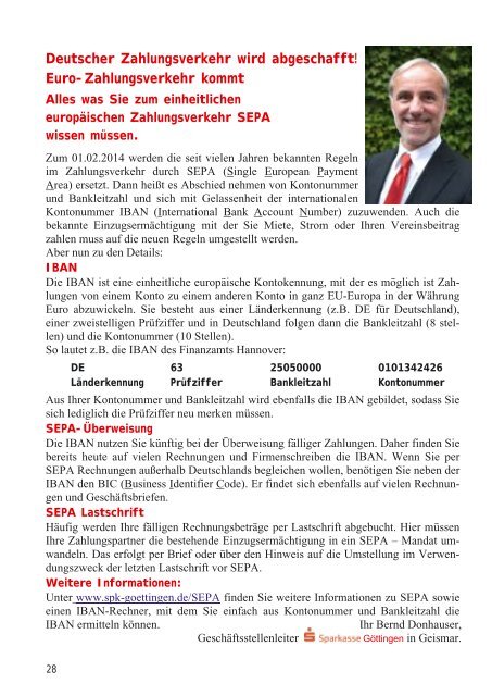 Nachrichtenblatt September 2013 - Werbegemeinschaft Geismar ...