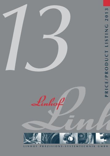 Linhof price listing 2013