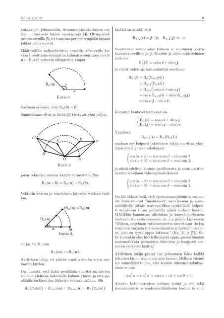 pdf-muodossa - Matematiikkalehti Solmu - Helsinki.fi