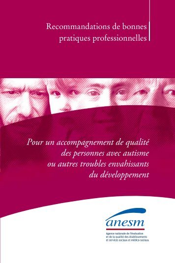 Pour un accompagnement de qualité des personnes avec autisme ...
