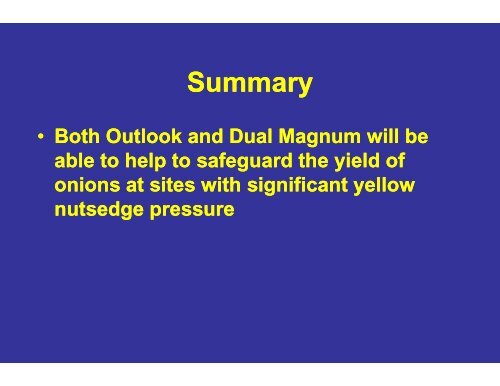 Nutsedge Control in Onions - Monterey County